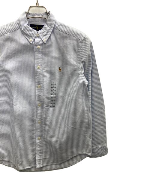 POLO RALPH LAUREN（ポロ・ラルフローレン）POLO RALPH LAUREN (ポロ・ラルフローレン) 刺繍ボタンダウンシャツ ブルー サイズ:L 未使用品の古着・服飾アイテム