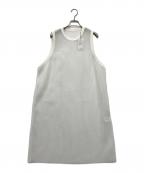 HYKEハイク）の古着「MESH SLEEVLES DRESS /メッシュ ノースリーブ ワンピース」｜ホワイト
