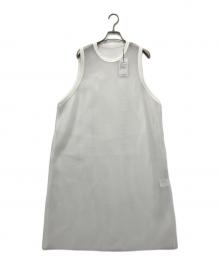 HYKE（ハイク）の古着「MESH SLEEVLES DRESS /メッシュ ノースリーブ ワンピース」｜ホワイト