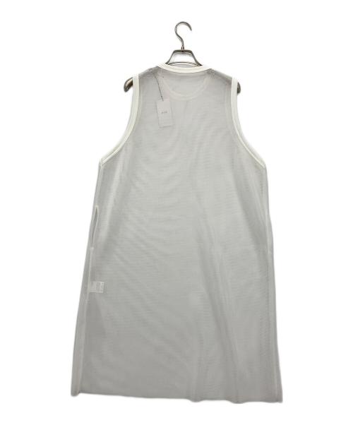 HYKE（ハイク）HYKE (ハイク) MESH SLEEVLES DRESS /メッシュ ノースリーブ ワンピース ホワイト サイズ:2の古着・服飾アイテム