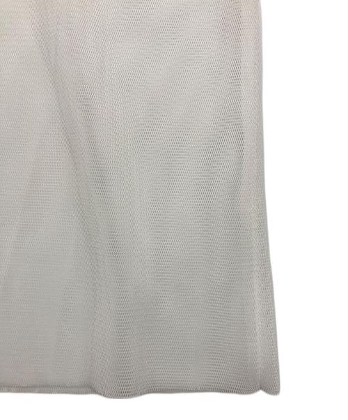 HYKE（ハイク）HYKE (ハイク) MESH SLEEVLES DRESS /メッシュ ノースリーブ ワンピース ホワイト サイズ:2の古着・服飾アイテム