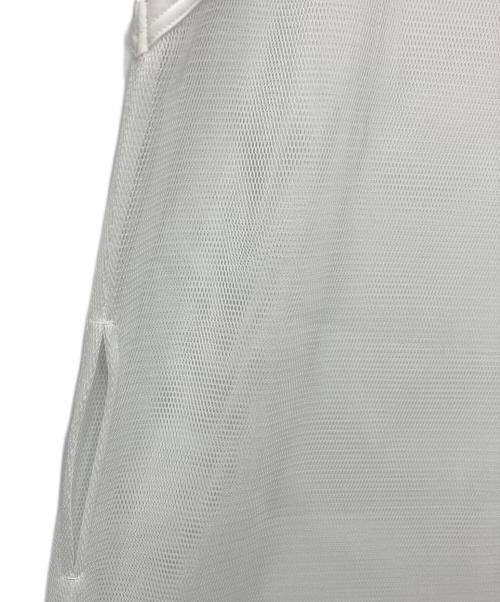 HYKE（ハイク）HYKE (ハイク) MESH SLEEVLES DRESS /メッシュ ノースリーブ ワンピース ホワイト サイズ:2の古着・服飾アイテム