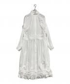 noir kei ninomiyaノワール ケイ ニノミヤ）の古着「コットンシャツドレス」｜ホワイト