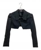 noir kei ninomiyaノワール ケイ ニノミヤ）の古着「ウールモヘヤドスキンジャケット」｜ブラック