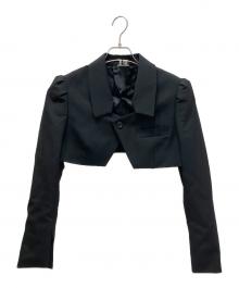 noir kei ninomiya（ノワール ケイ ニノミヤ）の古着「ウールモヘヤドスキンジャケット」｜ブラック