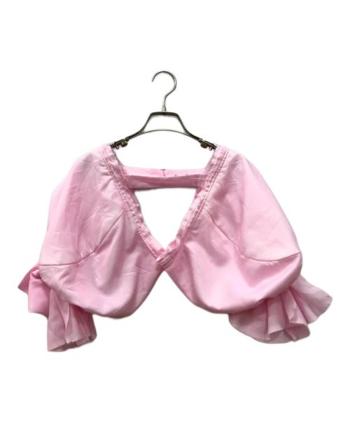 COMME des GARCONS COMME des GARCONS（コムデギャルソン コムデギャルソン）COMME des GARCONS COMME des GARCONS (コムデギャルソン コムデギャルソン) リボンボレロ ピンク サイズ:Sの古着・服飾アイテム