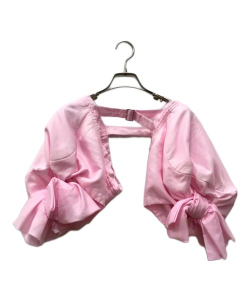 COMME des GARCONS COMME des GARCONS（コムデギャルソン コムデギャルソン）COMME des GARCONS COMME des GARCONS (コムデギャルソン コムデギャルソン) リボンボレロ ピンク サイズ:Sの古着・服飾アイテム