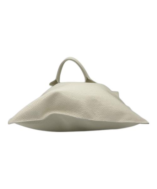 ARRON（アローン）ARRON (アローン) シュリンクレザートートバッグ ホワイトの古着・服飾アイテム