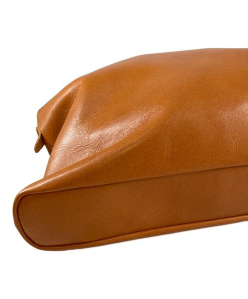 TIDE WAY（タイドウェイ）TIDE WAY (タイドウェイ) ライトレザーボストントートバッグ ブラウンの古着・服飾アイテム