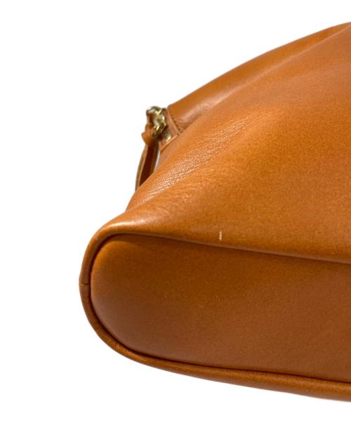 TIDE WAY（タイドウェイ）TIDE WAY (タイドウェイ) ライトレザーボストントートバッグ ブラウンの古着・服飾アイテム