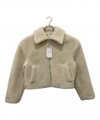 Spick and Spanスピック＆スパン）の古着「フェイクファーブルゾン」｜アイボリー