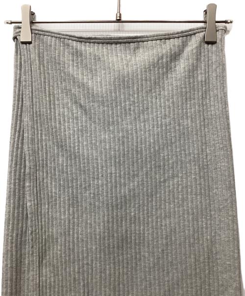 BASERANGE（ベースレンジ）BASERANGE (ベースレンジ) リブラップスカート グレー サイズ:Sの古着・服飾アイテム