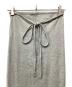 中古・古着 BASERANGE (ベースレンジ) リブラップスカート グレー サイズ:S：5000円