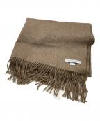 JOHNSTONS OF ELGINジョンストンズオブエルガン）の古着「カシミヤ大判ストール」｜ベージュ