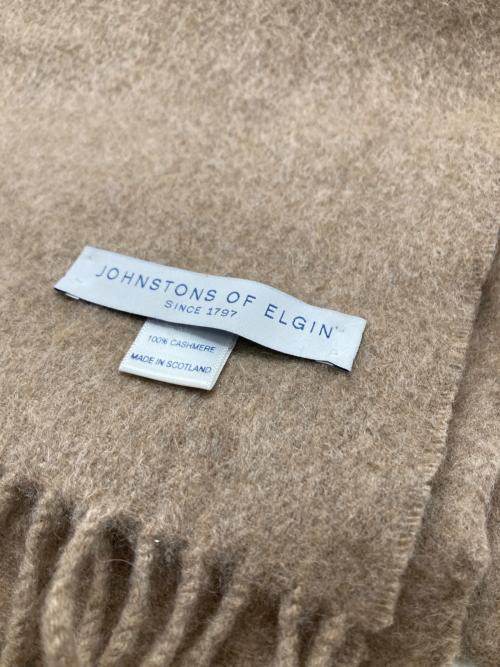 JOHNSTONS OF ELGIN（ジョンストンズオブエルガン）JOHNSTONS OF ELGIN (ジョンストンズオブエルガン) カシミヤ大判ストール ベージュの古着・服飾アイテム