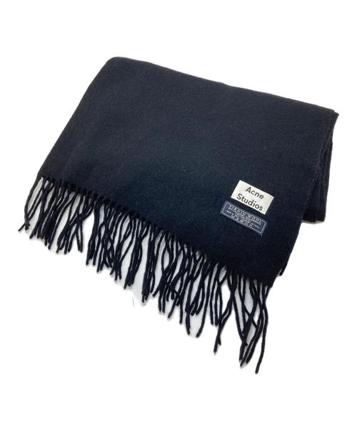 Acne studios（アクネ ストゥディオズ）ACNE STUDIOS (アクネ ストゥディオス) ウールストール　マフラー　大判　イタリア製 ブラック サイズ:実寸参照の古着・服飾アイテム