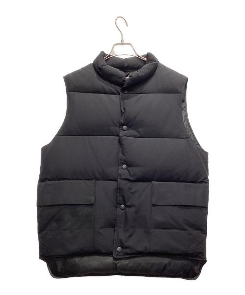 WOOLRICH（ウールリッチ）WOOLRICH (ウールリッチ) BEAMS F (ビームスエフ) 別注 コットンナイロン ダウンベスト ブラック サイズ:Lの古着・服飾アイテム