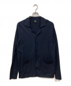 BAFY×BEAMS Fバフィー×ビームスエフ）の古着「別注コットン レーヨン ニット シャツカーディガン」｜ネイビー