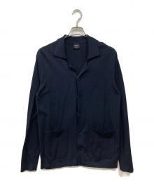 BAFY×BEAMS F（バフィー×ビームスエフ）の古着「別注コットン レーヨン ニット シャツカーディガン」｜ネイビー