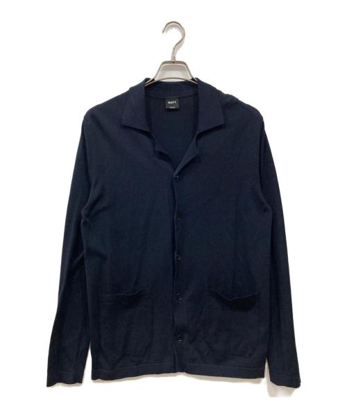 BAFY（バフィー）BAFY (バフィー) BEAMS F (ビームスエフ) 別注コットン レーヨン ニット シャツカーディガン ネイビー サイズ:46の古着・服飾アイテム