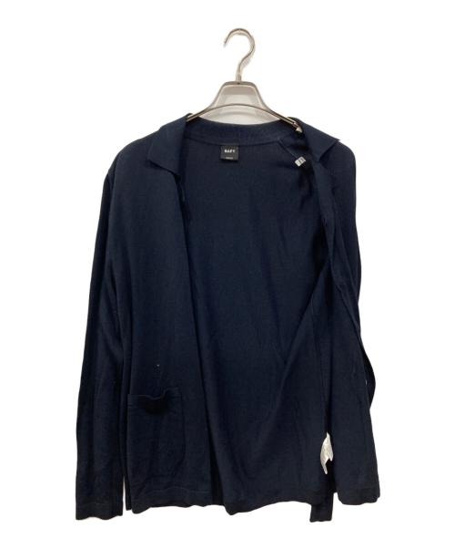 BAFY（バフィー）BAFY (バフィー) BEAMS F (ビームスエフ) 別注コットン レーヨン ニット シャツカーディガン ネイビー サイズ:46の古着・服飾アイテム