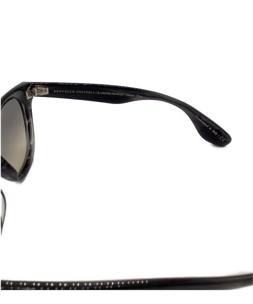 BRUNELLO CUCINELLI（ブルネロクチネリ）BRUNELLO CUCINELLI (ブルネロクチネリ) OLIVER PEOPLES (オリバーピープルズ) NINO コラボセルフレームサングラス ブラックの古着・服飾アイテム