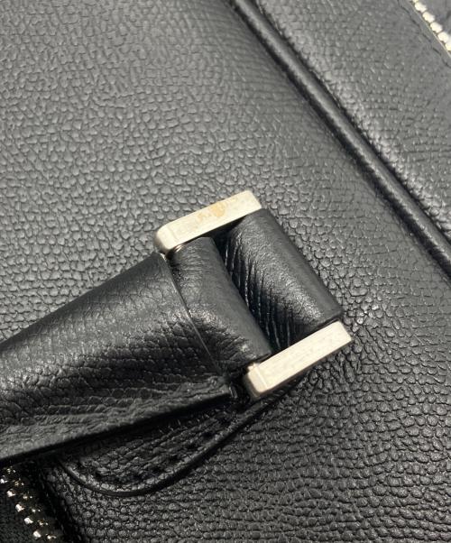 Valextra（ヴァレクストラ）Valextra (ヴァレクストラ) ダブルハンドル ブリーフケース ブラックの古着・服飾アイテム