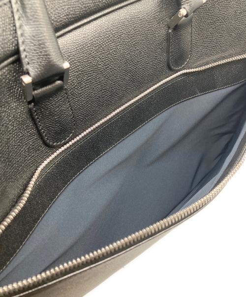 Valextra（ヴァレクストラ）Valextra (ヴァレクストラ) ダブルハンドル ブリーフケース ブラックの古着・服飾アイテム