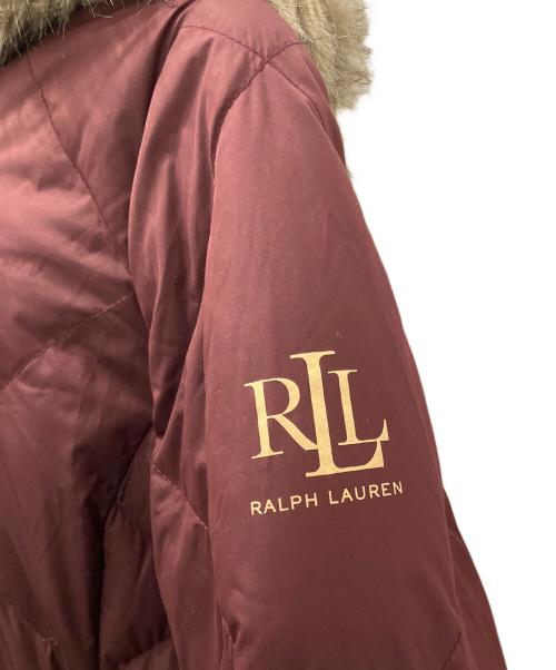 LAUREN RALPH LAUREN（ローレンラルフローレン）LAUREN RALPH LAUREN (ローレンラルフローレン) ダウンコート ワインレッド サイズ:S　Pの古着・服飾アイテム