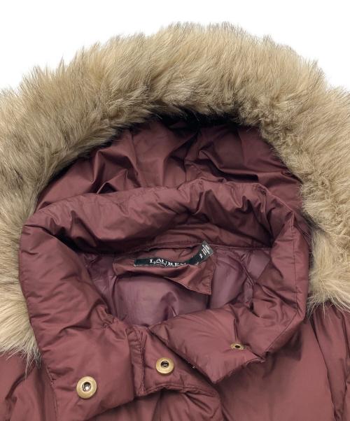 LAUREN RALPH LAUREN（ローレンラルフローレン）LAUREN RALPH LAUREN (ローレンラルフローレン) ダウンコート ワインレッド サイズ:S　Pの古着・服飾アイテム