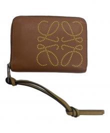 LOEWE（ロエベ）の古着「コンパクトジップウォレット」｜ブラウン
