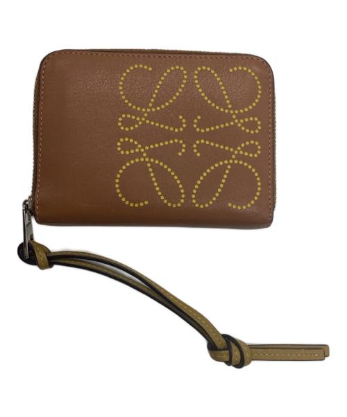 LOEWE（ロエベ）LOEWE (ロエベ) コンパクトジップウォレット ブラウンの古着・服飾アイテム