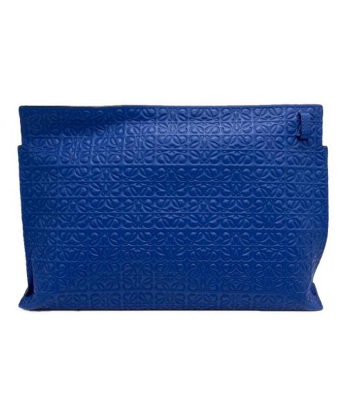LOEWE（ロエベ）LOEWE (ロエベ) クラッチバッグ ブルーの古着・服飾アイテム