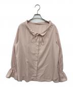 UNITED ARROWS TOKYOユナイテッドアローズトウキョウ）の古着「フリルカラーフレアスリーブブラウス」｜ピンク