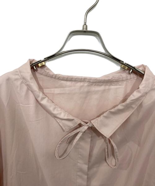 UNITED ARROWS TOKYO（ユナイテッドアローズトウキョウ）UNITED ARROWS TOKYO (ユナイテッドアローズトウキョウ) フリルカラーフレアスリーブブラウス ピンク サイズ:FREEの古着・服飾アイテム