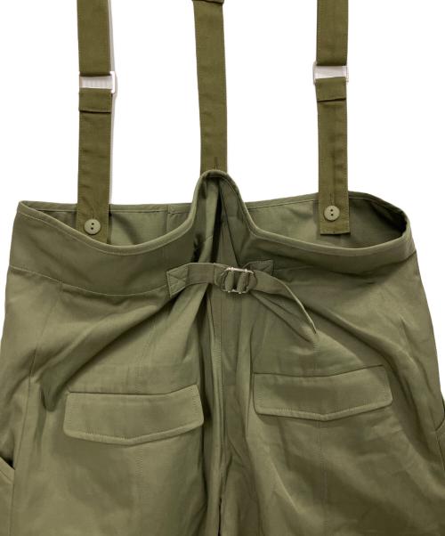 HeRIN.CYE（ヘリンドットサイ）HeRIN.CYE (ヘリンドットサイ) Suspender pants カーキ サイズ:FREE 未使用品の古着・服飾アイテム