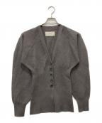 TODAYFULトゥデイフル）の古着「Waistshape Knit Cardigan」｜グレー
