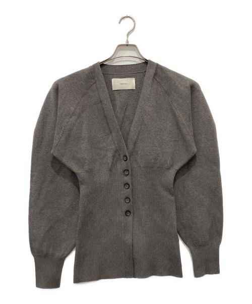 TODAYFUL（トゥデイフル）TODAYFUL (トゥデイフル) Waistshape Knit Cardigan グレー サイズ:freeの古着・服飾アイテム