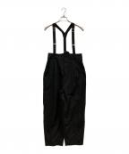 HeRIN.CYEヘリンドットサイ）の古着「Suspender pants」｜ブラック