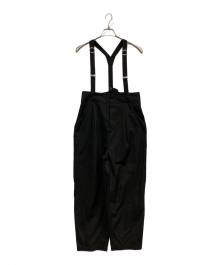 HeRIN.CYE（ヘリンドットサイ）の古着「Suspender pants」｜ブラック