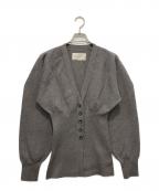 TODAYFULトゥデイフル）の古着「Waistshape Knit Cardigan」｜グレー