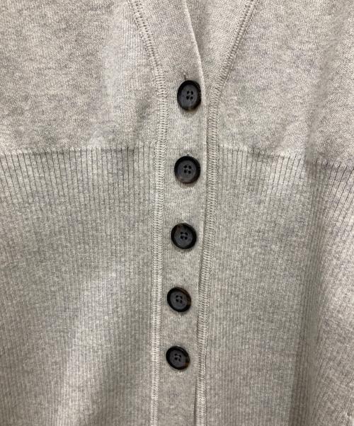 TODAYFUL（トゥデイフル）TODAYFUL (トゥデイフル) Waistshape Knit Cardigan ライトグレー サイズ:Fの古着・服飾アイテム