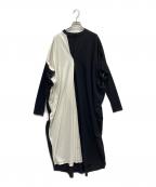 HeRIN.CYEヘリンドットサイ）の古着「Deformation dress」｜ブラック