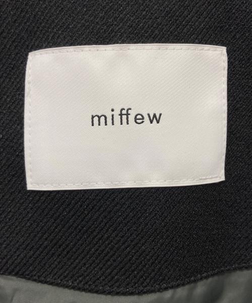 miffew（ミフュー）miffew (ミフュー) ダブルブレステッドオーバーダウンジャケット ブラック サイズ:1 未使用品の古着・服飾アイテム