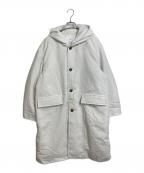 miffewミフュー）の古着「フーデッドロングダウンコート/HOODED LONG DOWN COAT」｜ホワイト