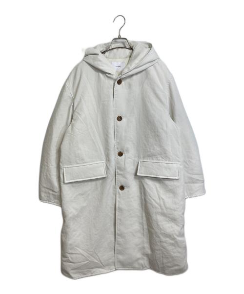 miffew（ミフュー）miffew (ミフュー) フーデッドロングダウンコート/HOODED LONG DOWN COAT ホワイト サイズ:2の古着・服飾アイテム