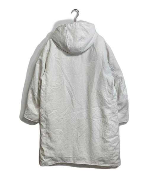 miffew（ミフュー）miffew (ミフュー) フーデッドロングダウンコート/HOODED LONG DOWN COAT ホワイト サイズ:2の古着・服飾アイテム