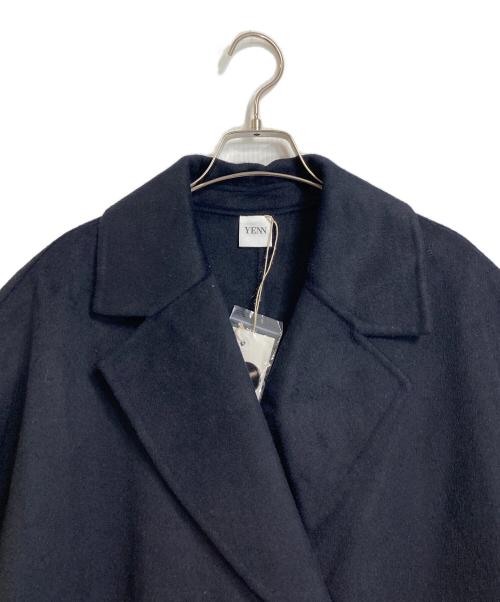 YENN（イエン）YENN (イエン) DOUBLE FACE CAPE JACKET ネイビー サイズ:FREEの古着・服飾アイテム