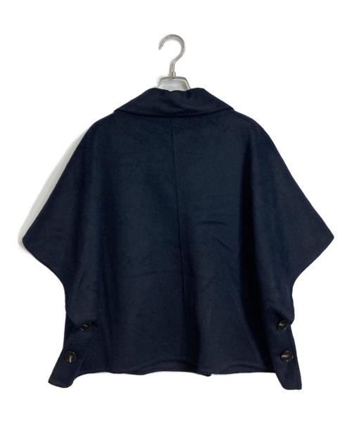 YENN（イエン）YENN (イエン) DOUBLE FACE CAPE JACKET ネイビー サイズ:FREEの古着・服飾アイテム