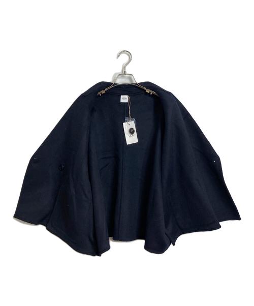 YENN（イエン）YENN (イエン) DOUBLE FACE CAPE JACKET ネイビー サイズ:FREEの古着・服飾アイテム